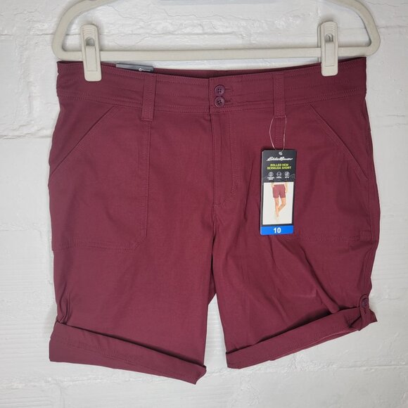 Eddie Bauer Pants - Eddie Bauer Women's Size 10 Rolled Hem Bermuda Short Red